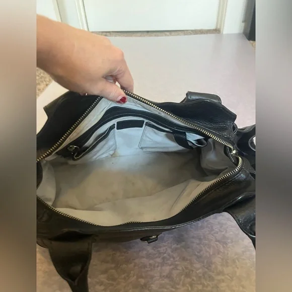 Cole Haan Black Leather Shoulder Bag - Picture 5 of 5